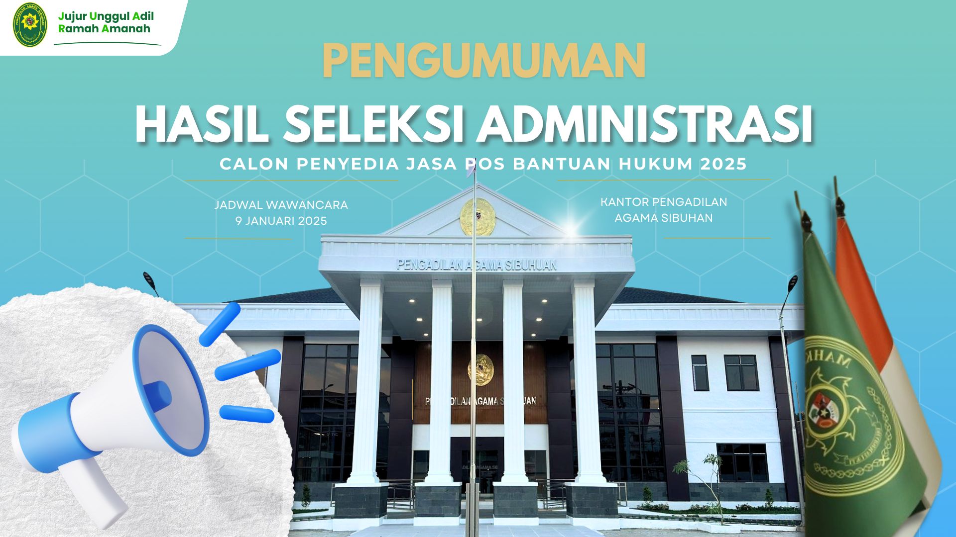 Pengumuman Hasil adm posbakum 2025